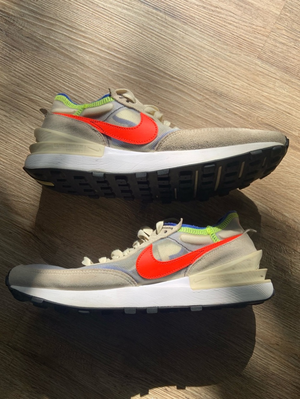Nike Waffle One Coconut Milk Crimson Royal - Size 8